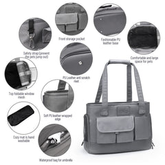 Johomviin poches-interieures-exterieures, rangement pratique pour accessoires.