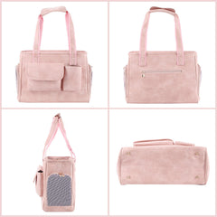 Johomviin sac-transit-chat rose coussins rembourrés pour un repos agréable en voyage.