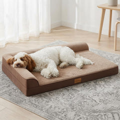 Coussin orthopédique Jolifield pour chien XL: surface antidérapante et housse lavable.