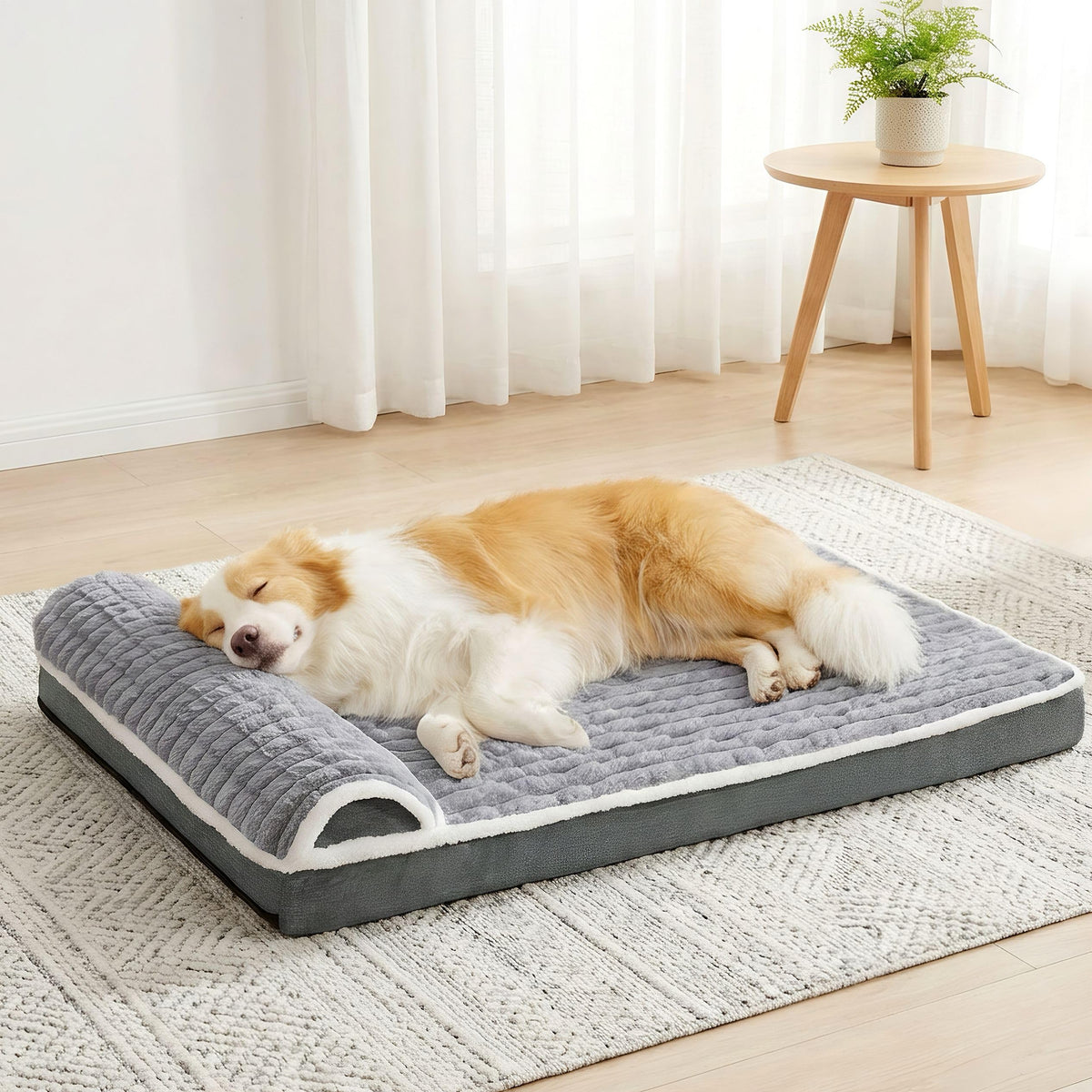 Lit Jolifield orthopédique pour chien gris 36x24, soutien confortable.