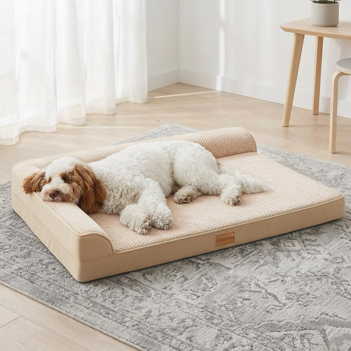 Lit Jolifield XL 42x28 – vue d’ensemble pour confort durable.