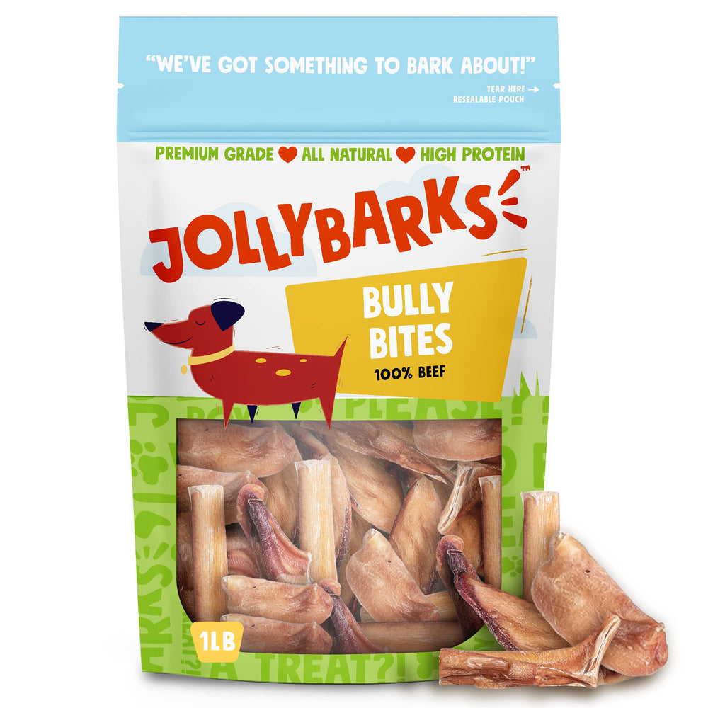 Bâtons Bully Jolly Barks emballage 1 livre, pratique pour chiens.
