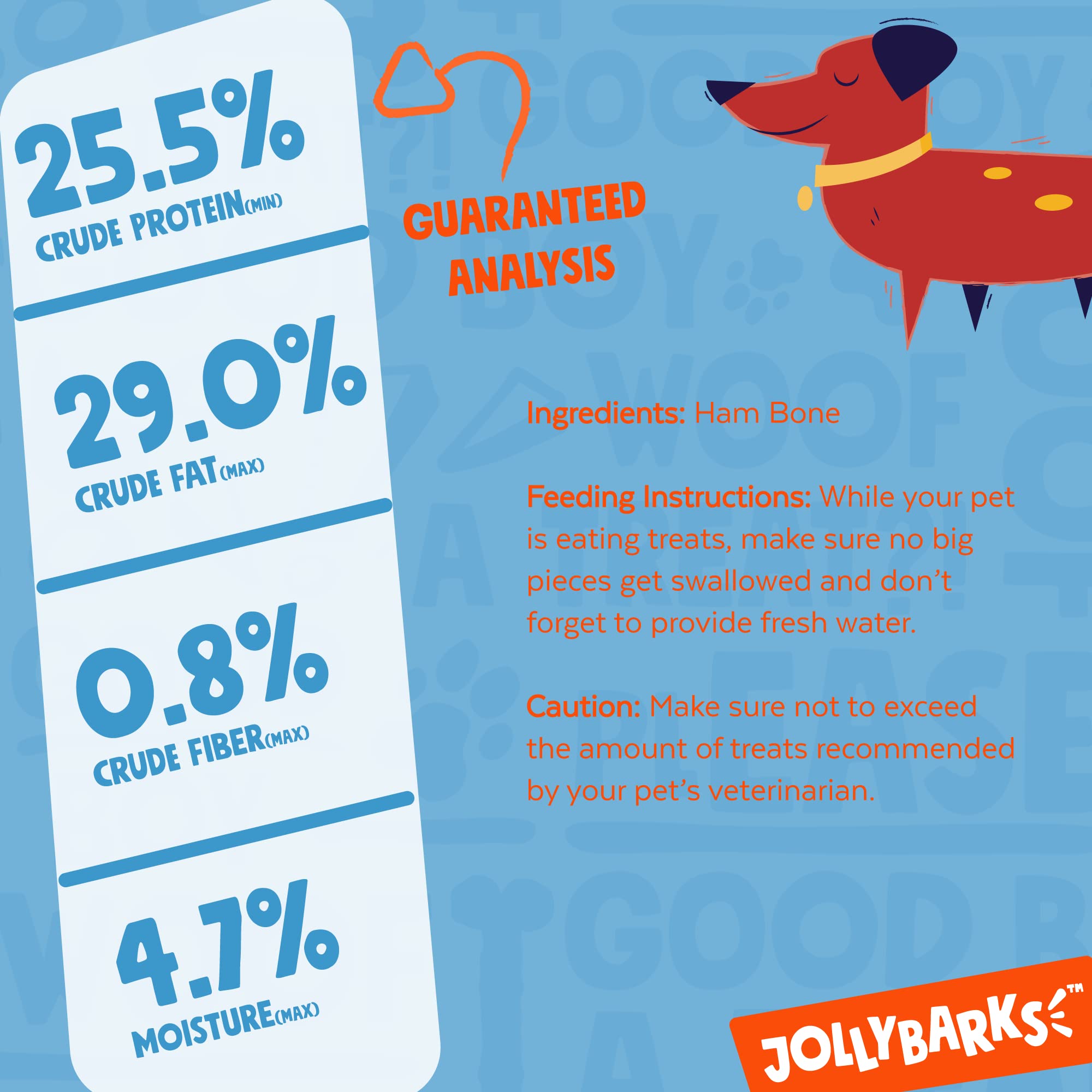 Qualité premium Jolly Barks, os de porc issus d'élevages responsables.