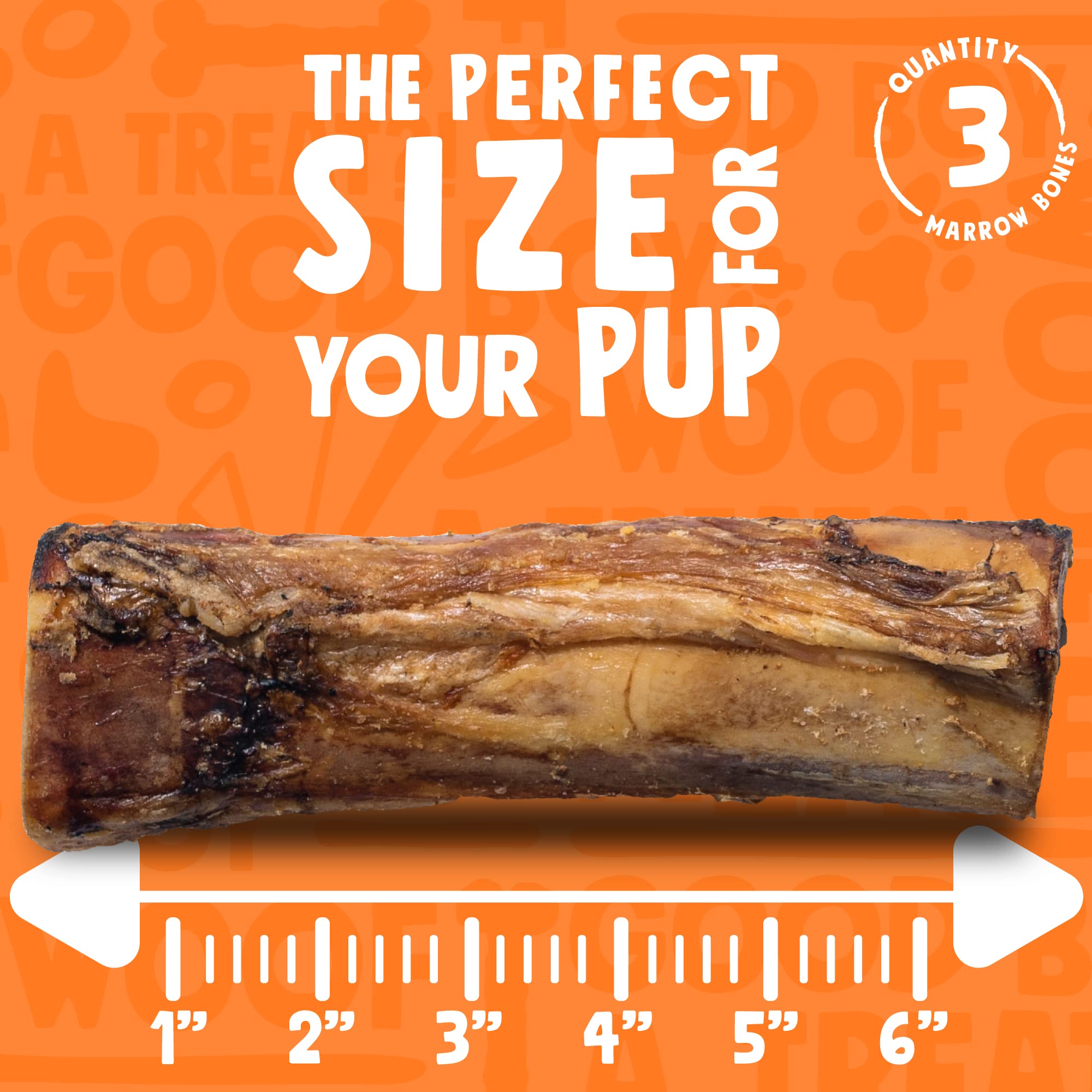 Os marrow sans odeur, friandise propre pour chiens.