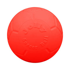 Balle Jolly Pets Football grande flottante orange, idéale pour récupérer dans l'eau.