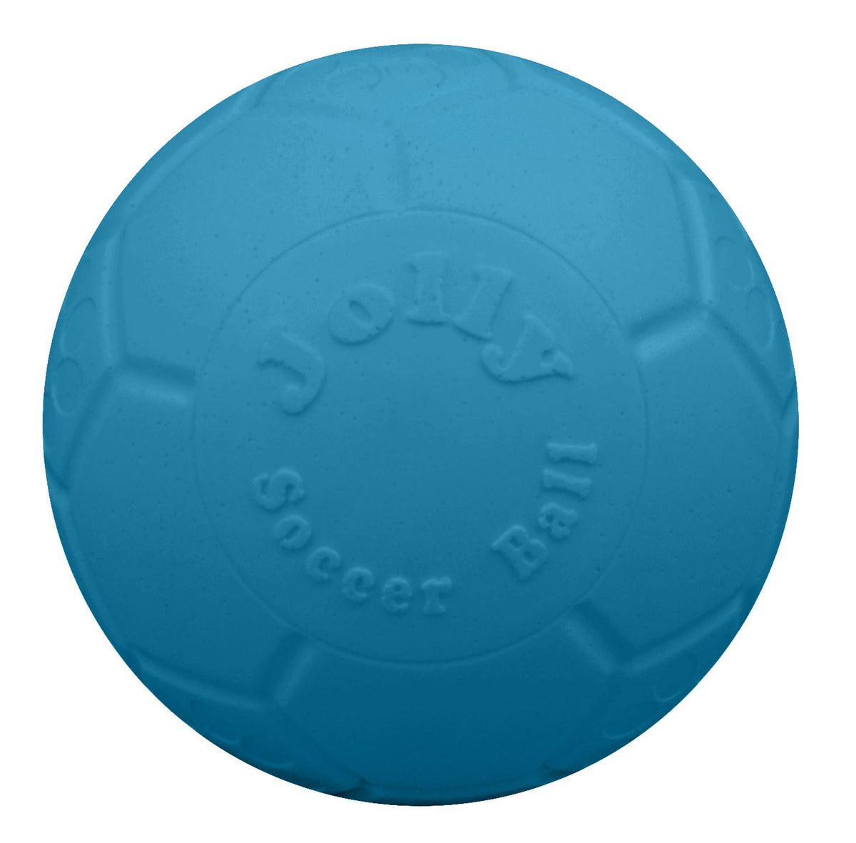 Balle soccer Jolly Pets grande flottante de 8 pouces en bleu océan idéale pour l’eau.