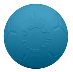 Balle soccer Jolly Pets grande flottante de 8 pouces en bleu océan idéale pour l’eau.