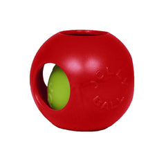 Balle teaser extérieure Jolly Pets avec prise facile pour chiens actifs.