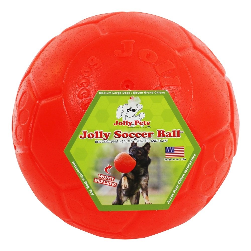 Ballon Jolly Pets durable pour chiens actifs en extérieur.