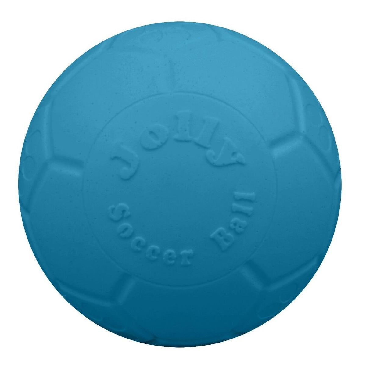 Jolly Pets Ballon Soccer 6 pouces bleu océan, parfait pour les jeux extérieurs.