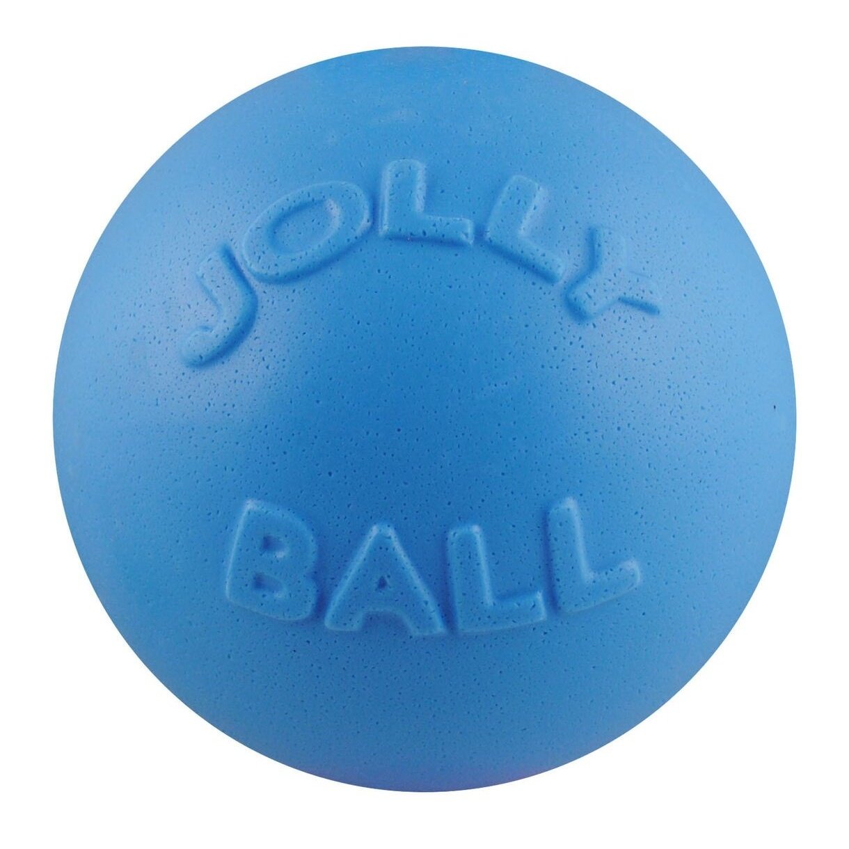 Balle Jolly Pets Bounce-n-Play bleue myrtille, ideale pour lancer et rapporter.