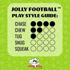 Jolly Dog Football 8 – Flotte dans l'eau, balle pomme-verte.