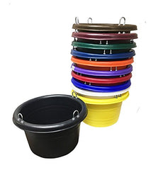 Jolly Pets Horsemen's Pride 011, seau d'alimentation rouge, idéal pour nourrir les chevaux en douceur.