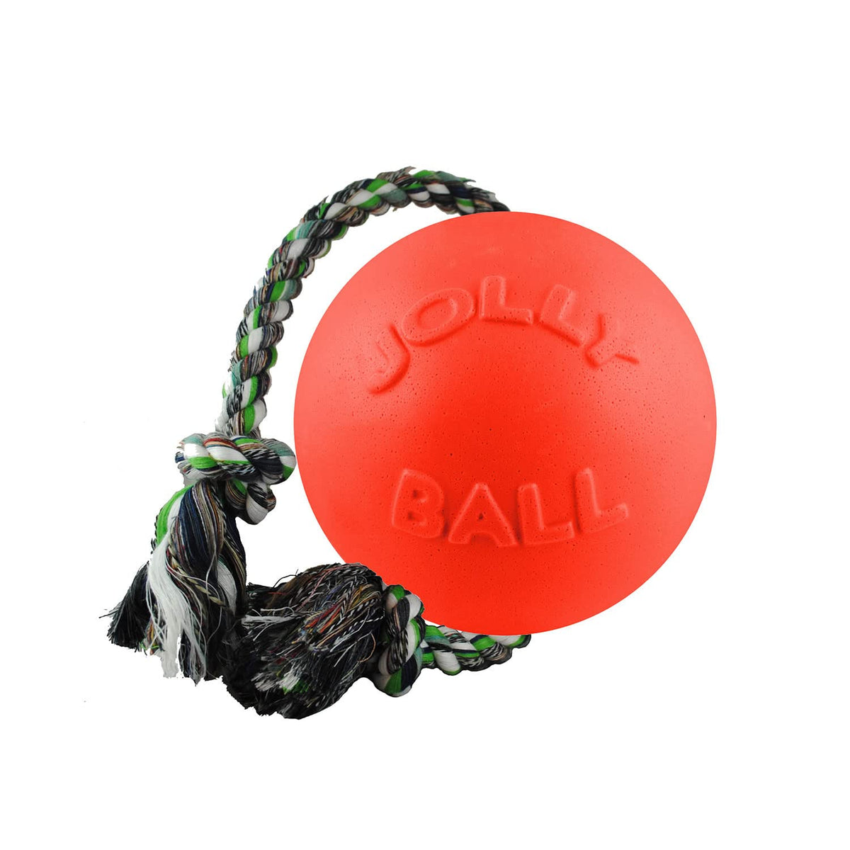 Jolly Pets Romp-n-Roll: balle orange 6 pouces pour jeux interactifs en extérieur