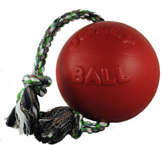 Jolly Pets Romp-n-Roll balle rouge 8 pouces, idéale pour lancer et récupérer