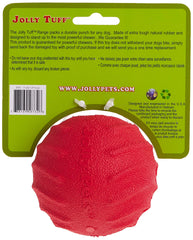Session de jeu avec Jolly Pets Tuff Tosser lors d’un lancer et récupération