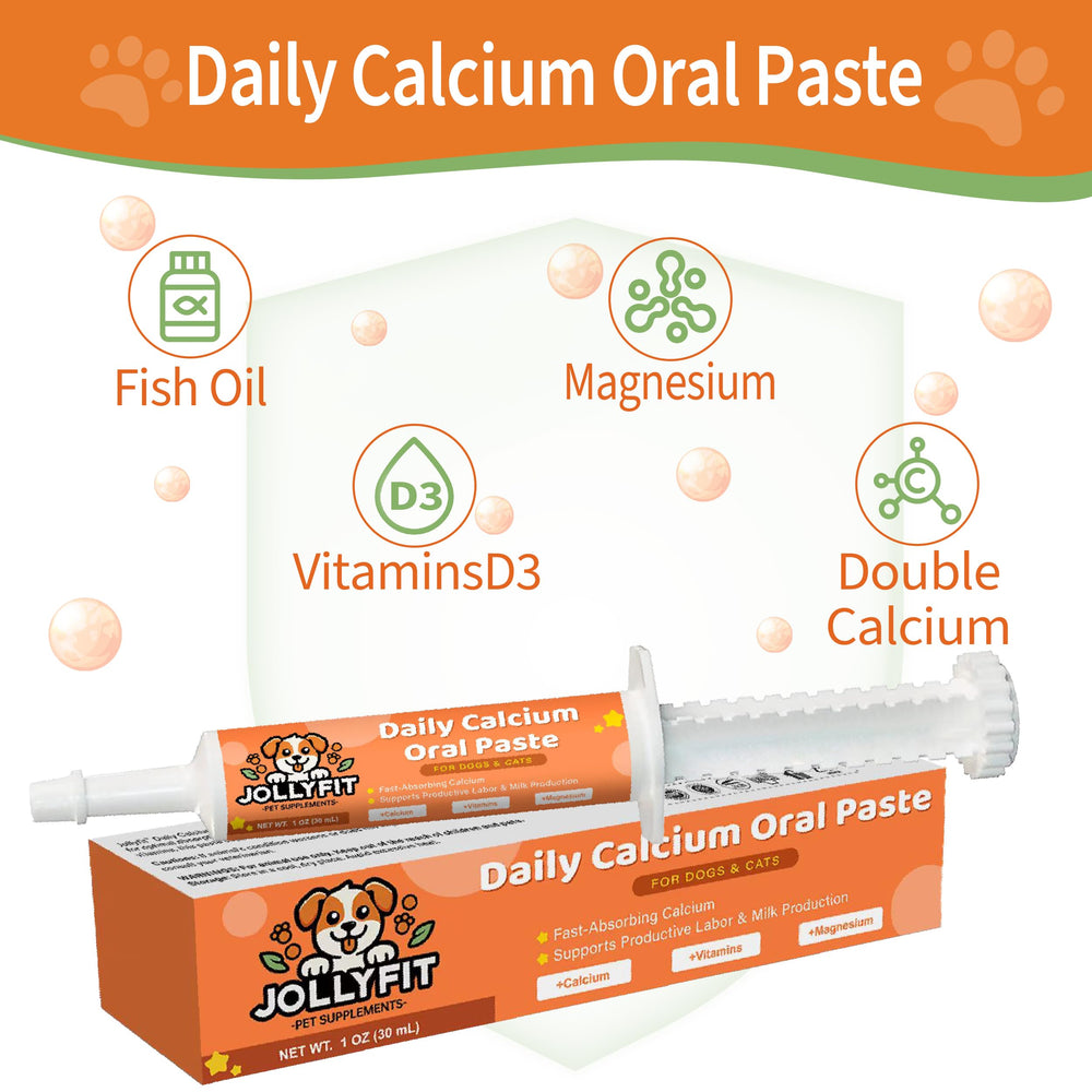 Jollyfit Calcium oral, bouteille 30 ml prête à l’emploi.