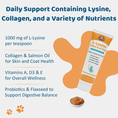 Texture crémeuse Jollyfit Lysine chat facilite le dosage et l'acceptation par les félins.