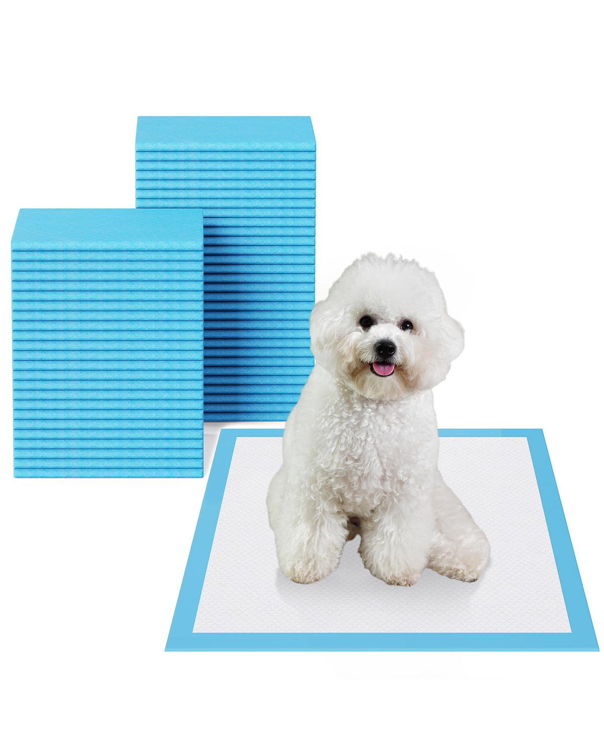 Tapis d'entraînement JollyMate 22×22, paquet de 100, idéal pour le dressage durable.