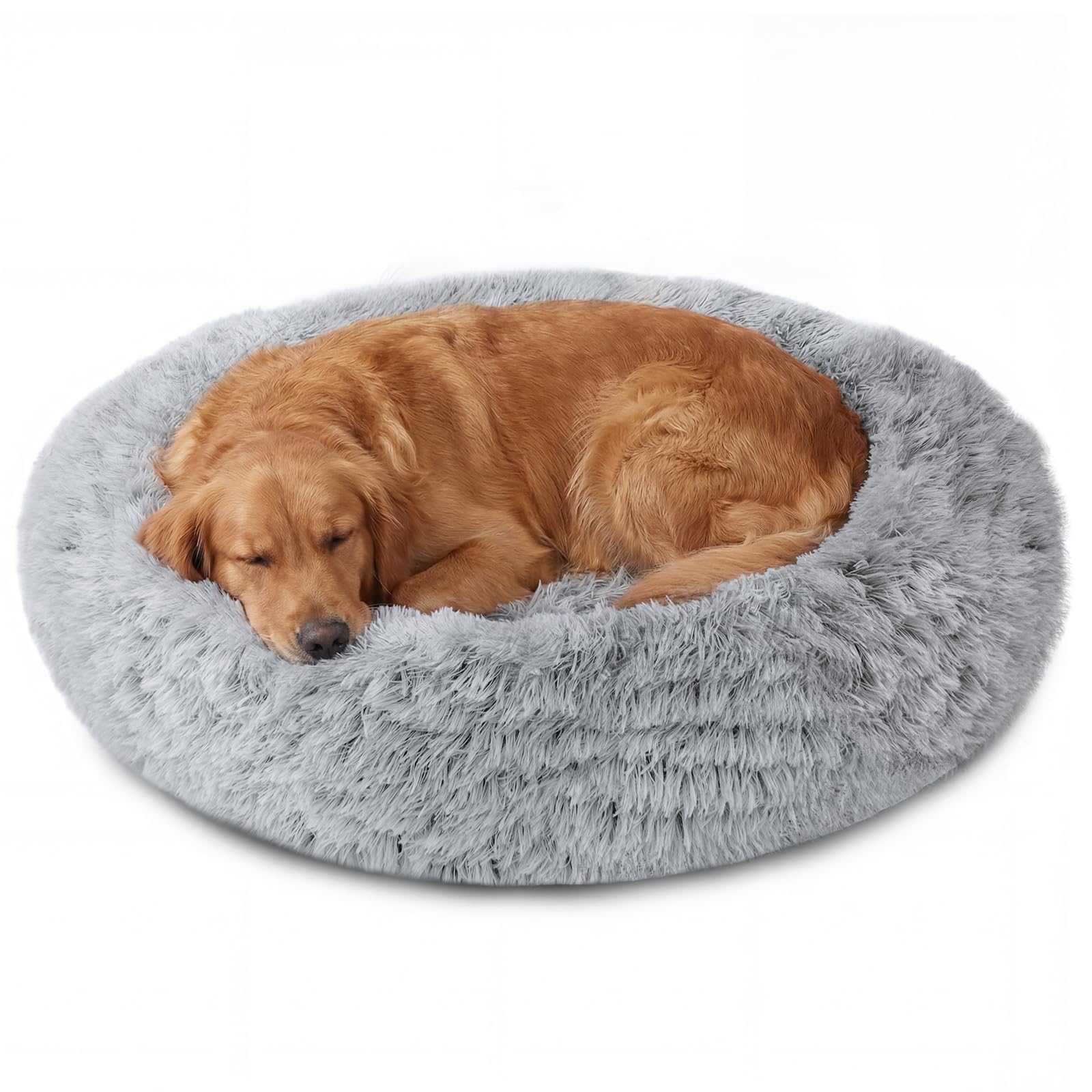 Lit chien rond JOLLYVOGUE, douceur douillette pour des siestes paisibles.