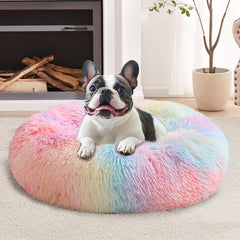 JOLLYVOGUE lit-donut apaisant pour chaton, chaleur réconfortante et nid sûr