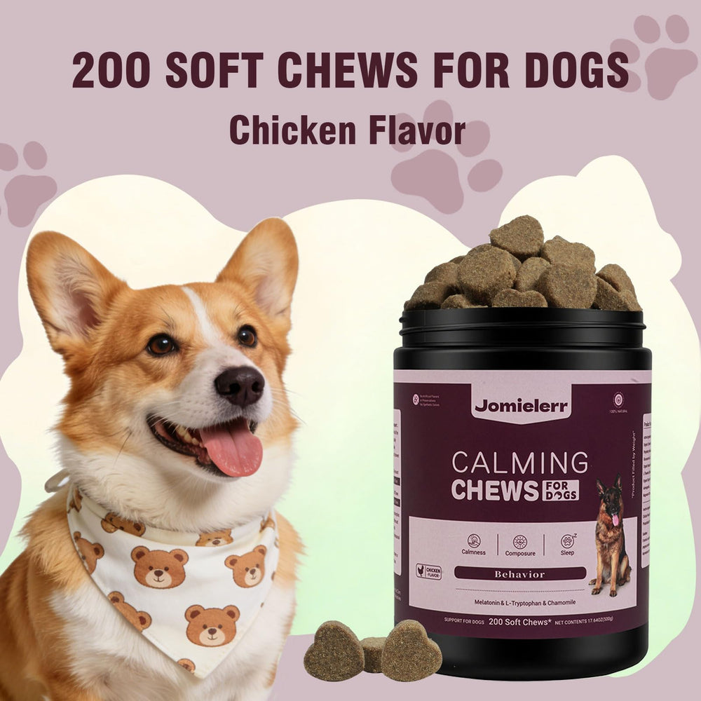 Jomielerr friandises apaisantes pour chiens, soutien lors des séparations.