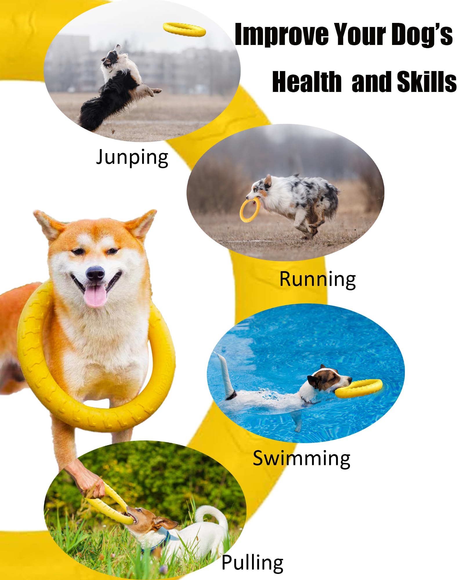 JONGLYEE jouet-chien couleurs brillantes facilitant la traque.