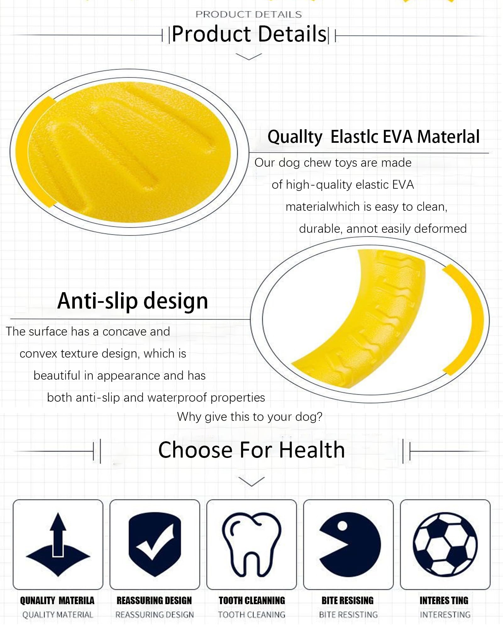 JONGLYEE jouet-chien mastication durable pour mâcheurs actifs.
