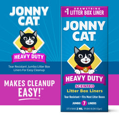 Jonny Cat doublure litière épaisse 2 mil – résistance accrue.