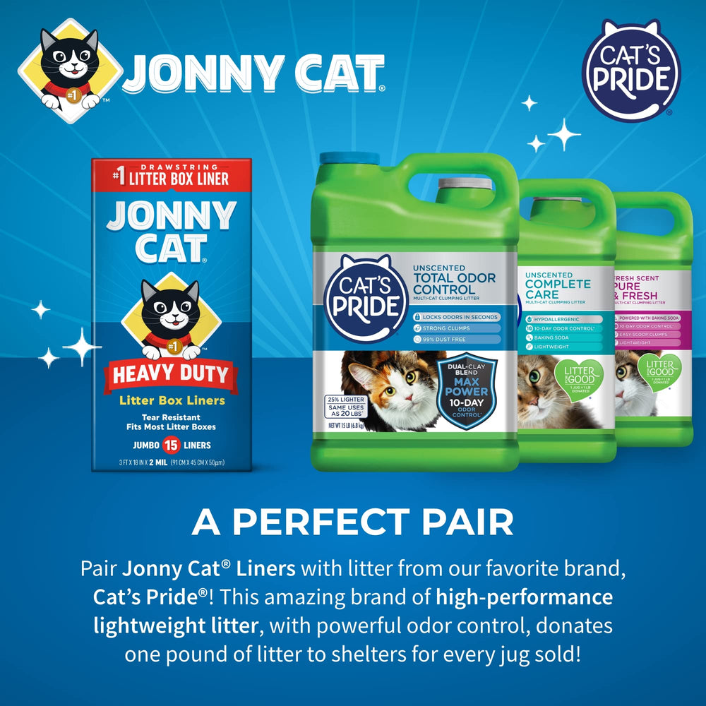 Jonny Cat Liner usage quotidien pour chats et propreté facilitée.