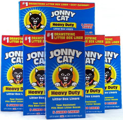 Sacs bac à litière JONNY CAT, lot de 6 boîtes, résistants et faciles à nettoyer.