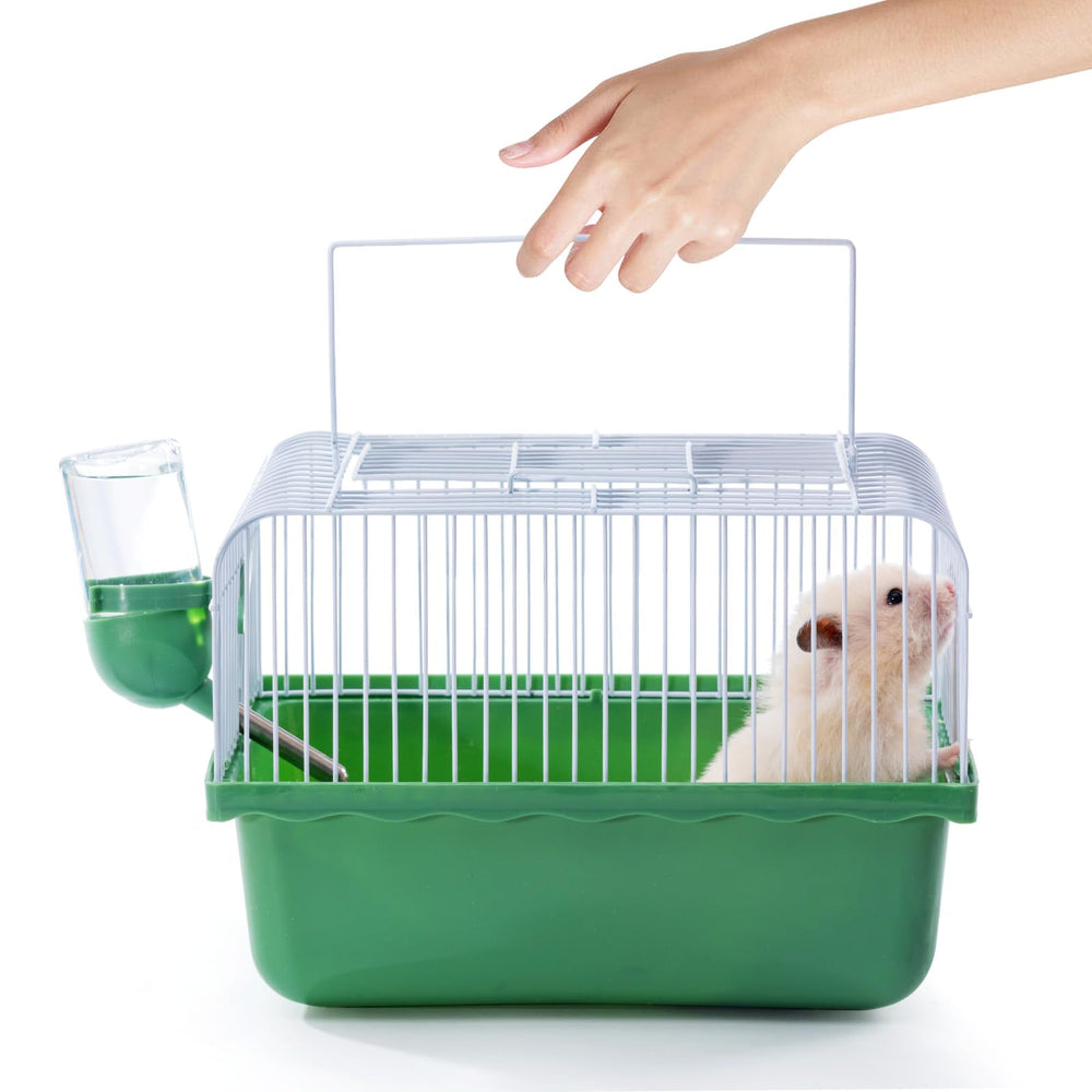 Cage JONS NTY pour petit hamster avec poignée, idéale pour déplacements