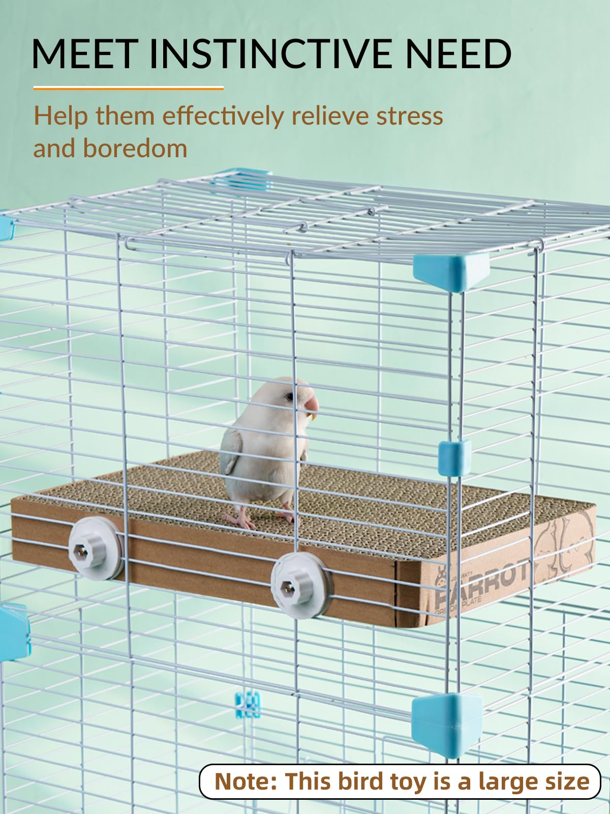 JONS NTY - plateforme de repos pour oiseaux en carton.