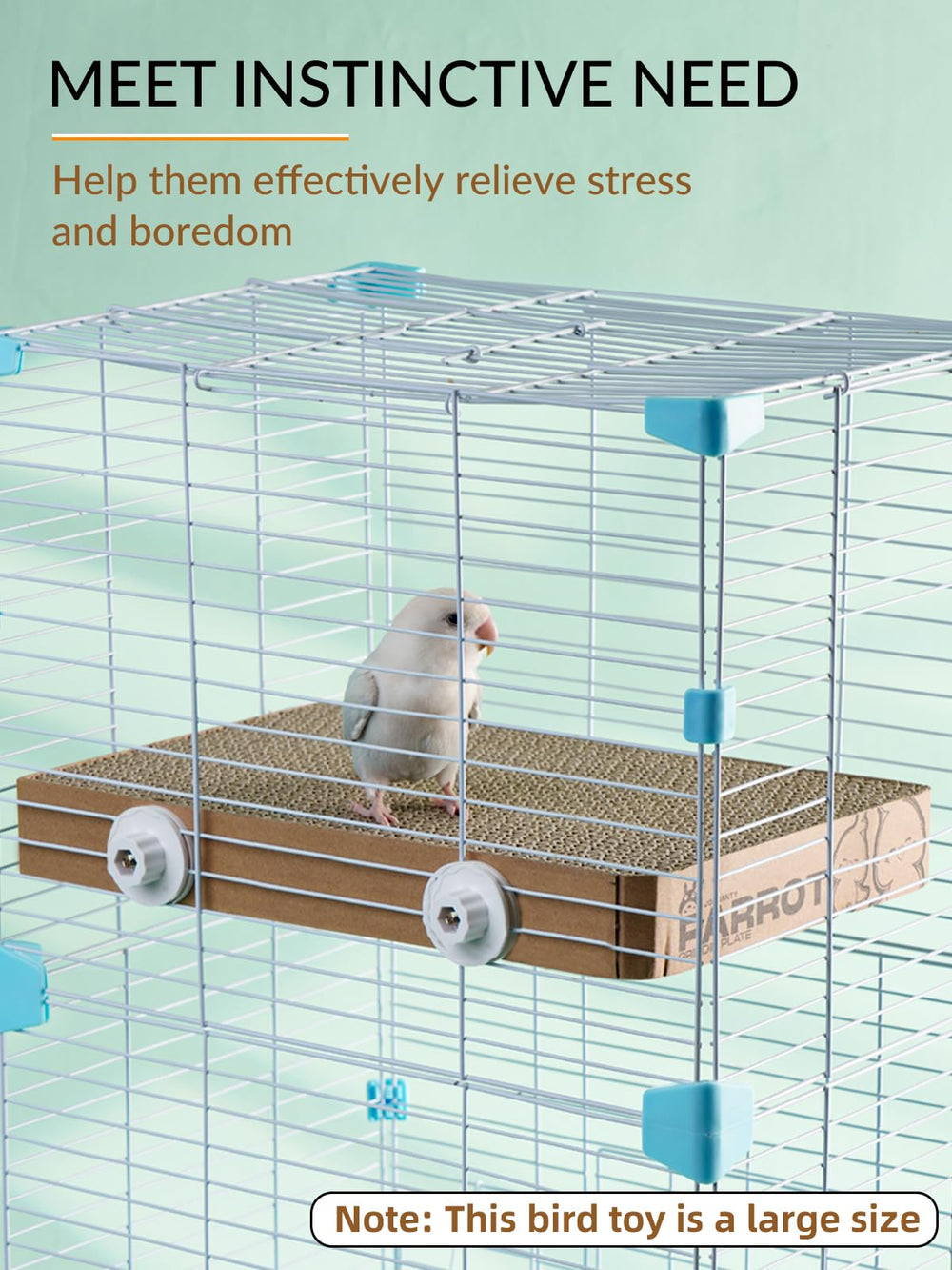 JONS NTY - plateforme de repos pour oiseaux en carton.