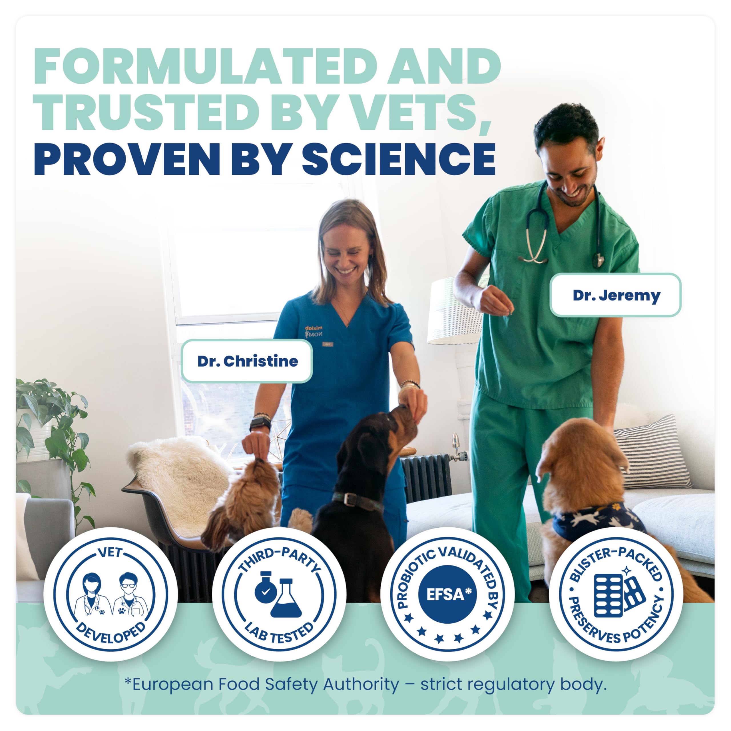 Jope Synbiotic GB-01, certification EFSA rassurante pour chiens et chats.