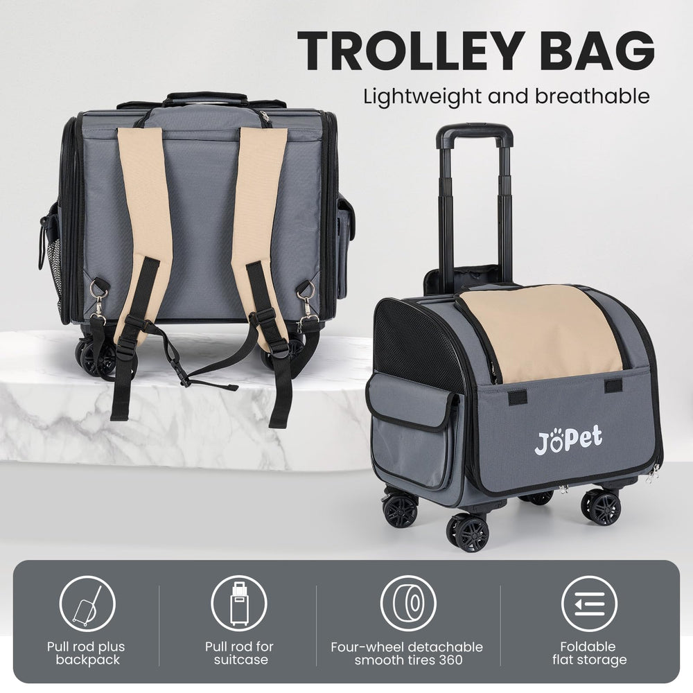 JoPet bagage animaux roues, compagnon de voyage fiable.