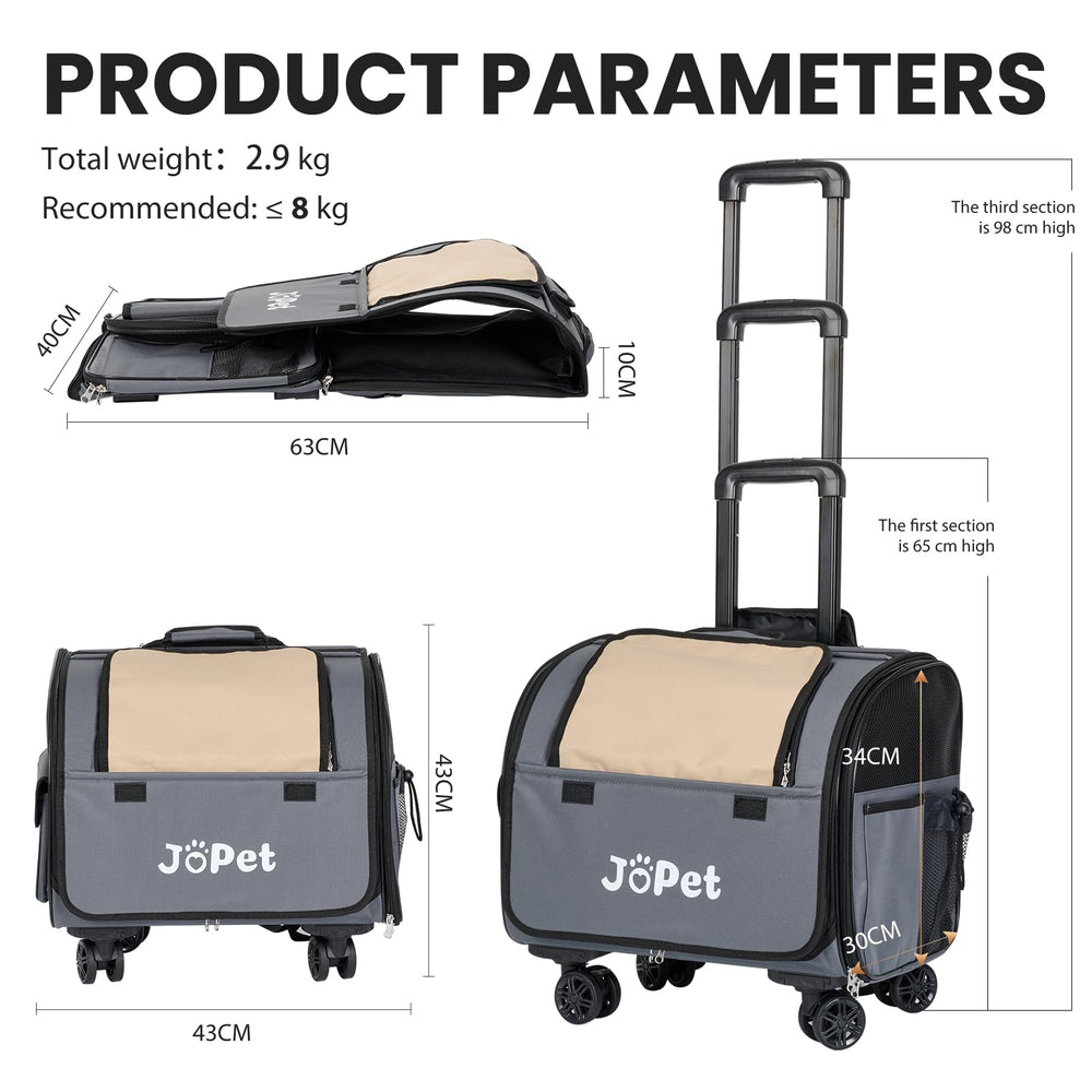 JoPet sac a main roues, accessoire pratique au quotidien.