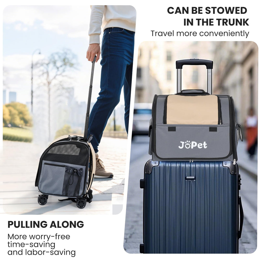 JoPet sac transport avec roues, polyvalent et sûr.