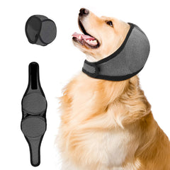 Jorme cache-oreilles pour chien gris grand protègent des bruits extérieurs.