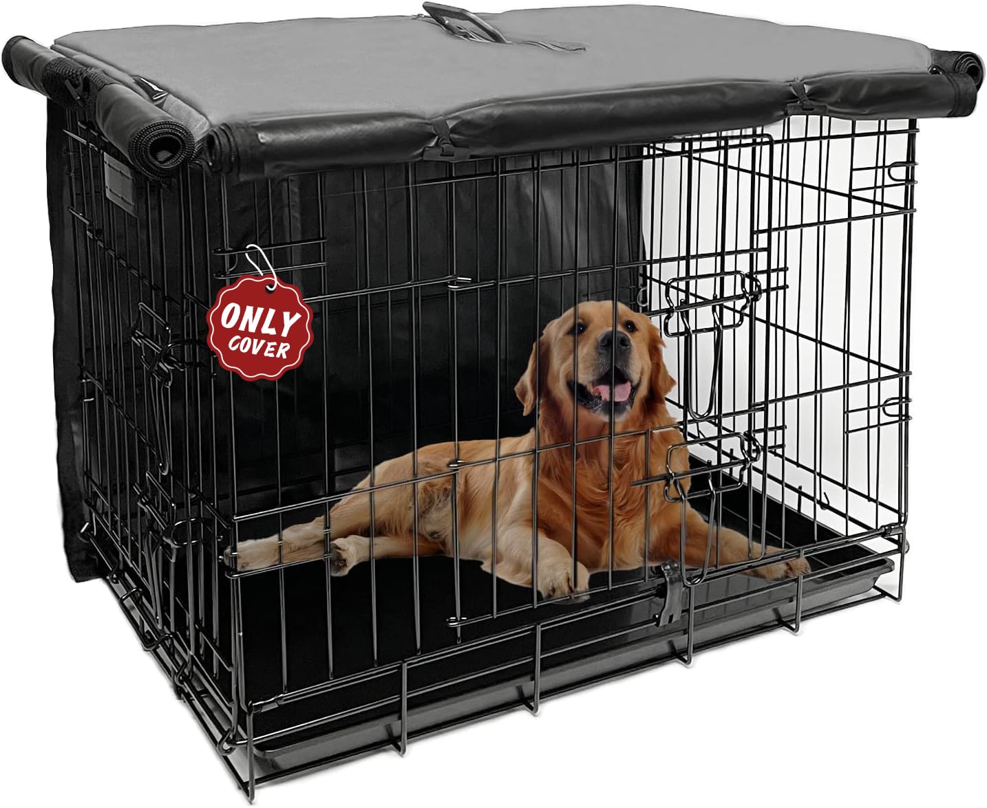 Joroamp couverture cage chien 48 pouces avec 1 porte pour intimité.