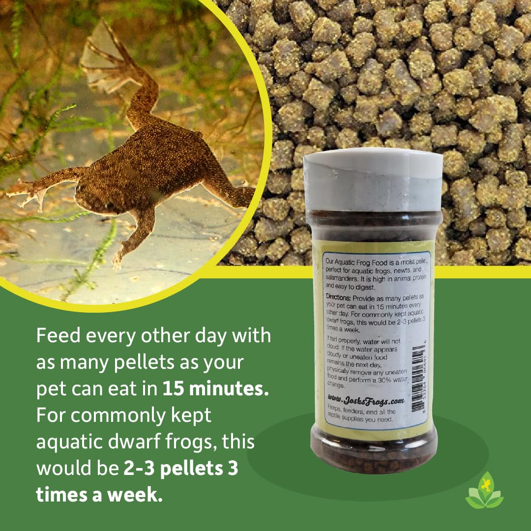 Josh's Frogs granulés protéinés pour carnivores aquatiques, soutien d'une nutrition variée.