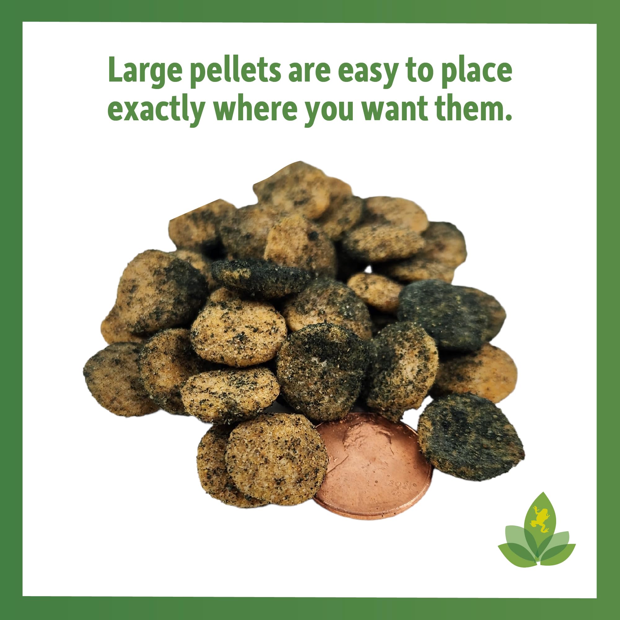 Josh's Frogs Clean Up Crew Cuisine pellets-forme-large – application simple et ciblée.