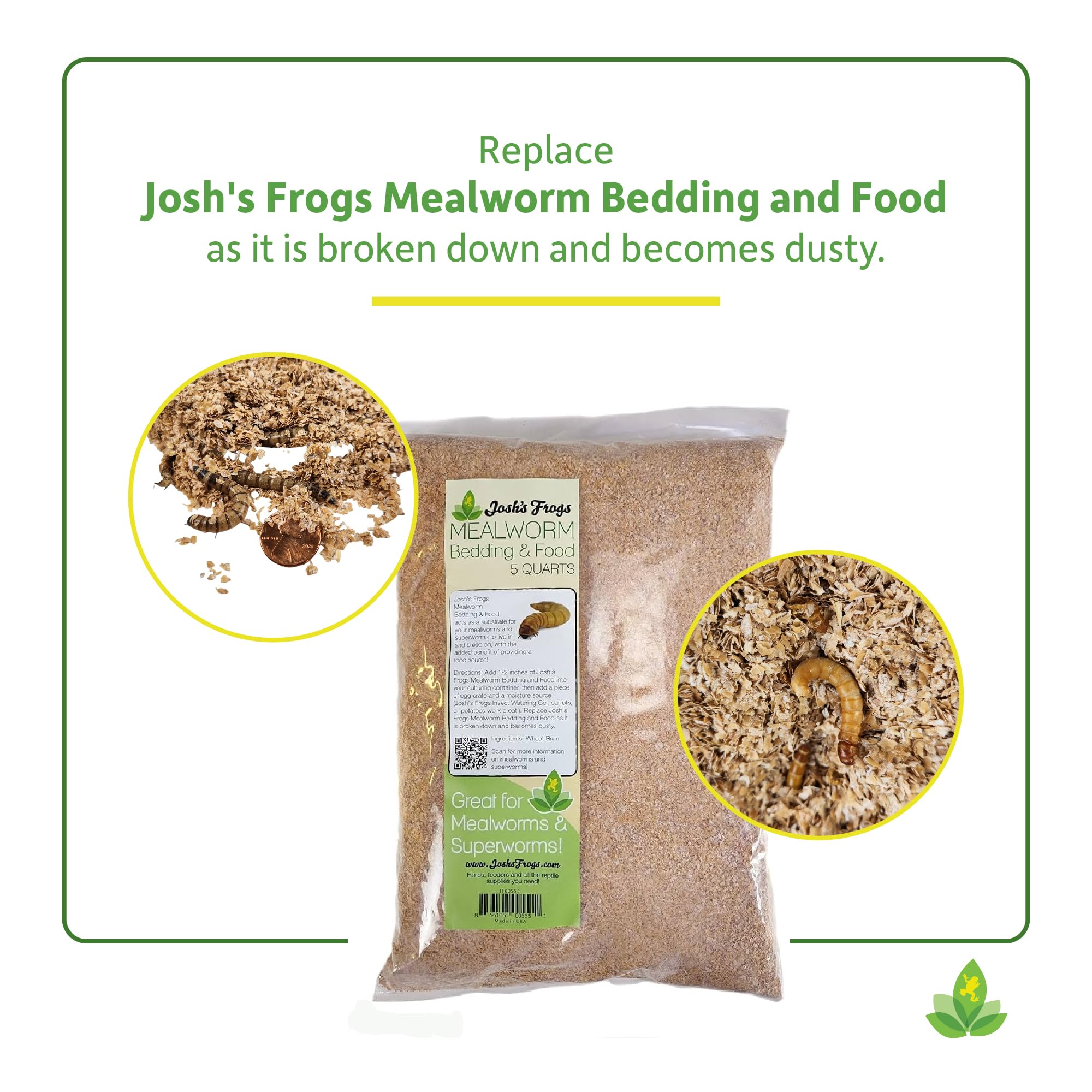 Josh's Frogs – élevage d'insectes facilité grâce au substrat.