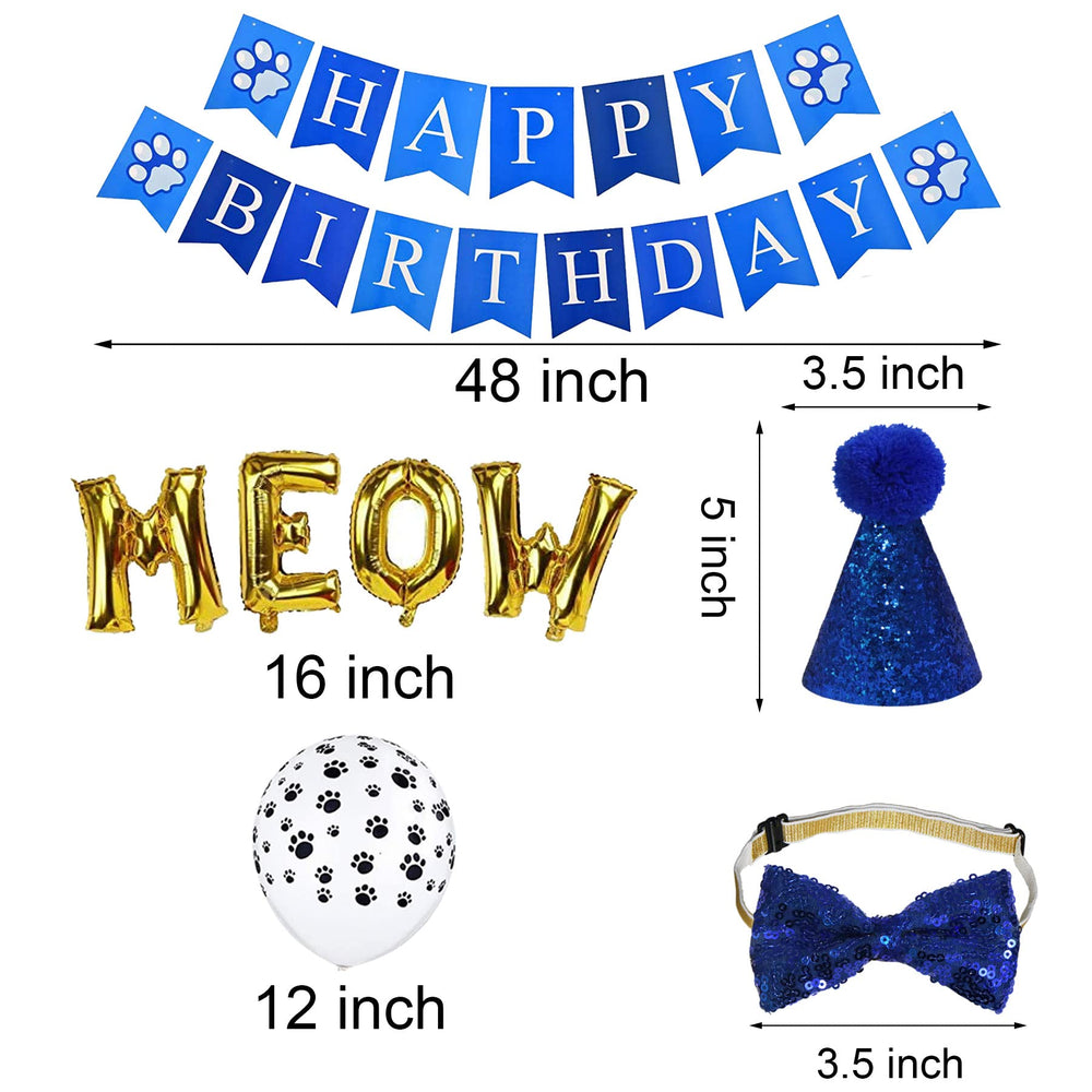 Ballons anniversaire chat JOTFA pour une ambiance festive.