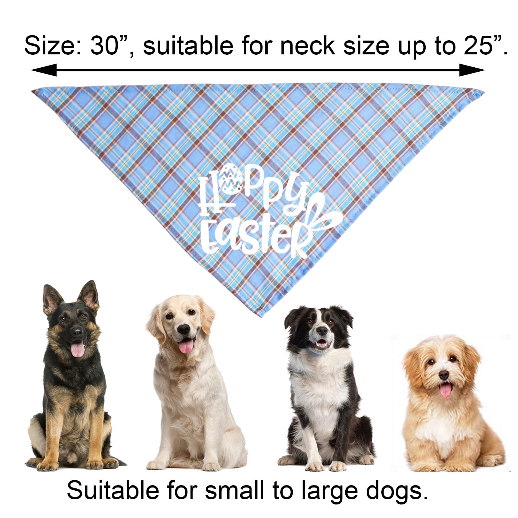JOTFA bandana Paques imprimé joyeuses Paques, esprit festif pour votre chien