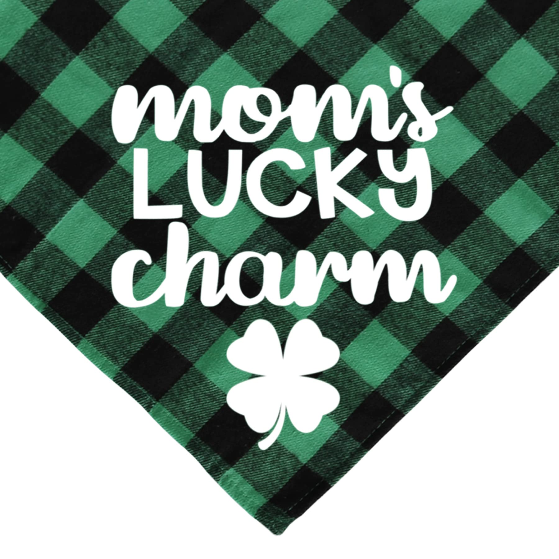 Motif La Chance de Maman sur bandana JOTFA, idéal pour séances photos.
