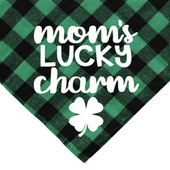 Motif La Chance de Maman sur bandana JOTFA, idéal pour séances photos.