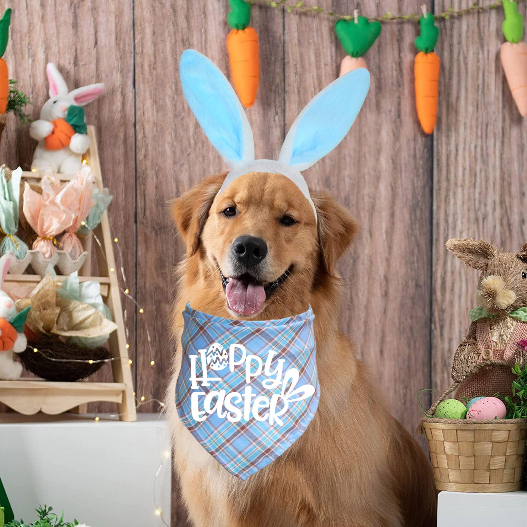 JOTFA serre-tête lapin Paques pour chien, accessoire mignon et confortable