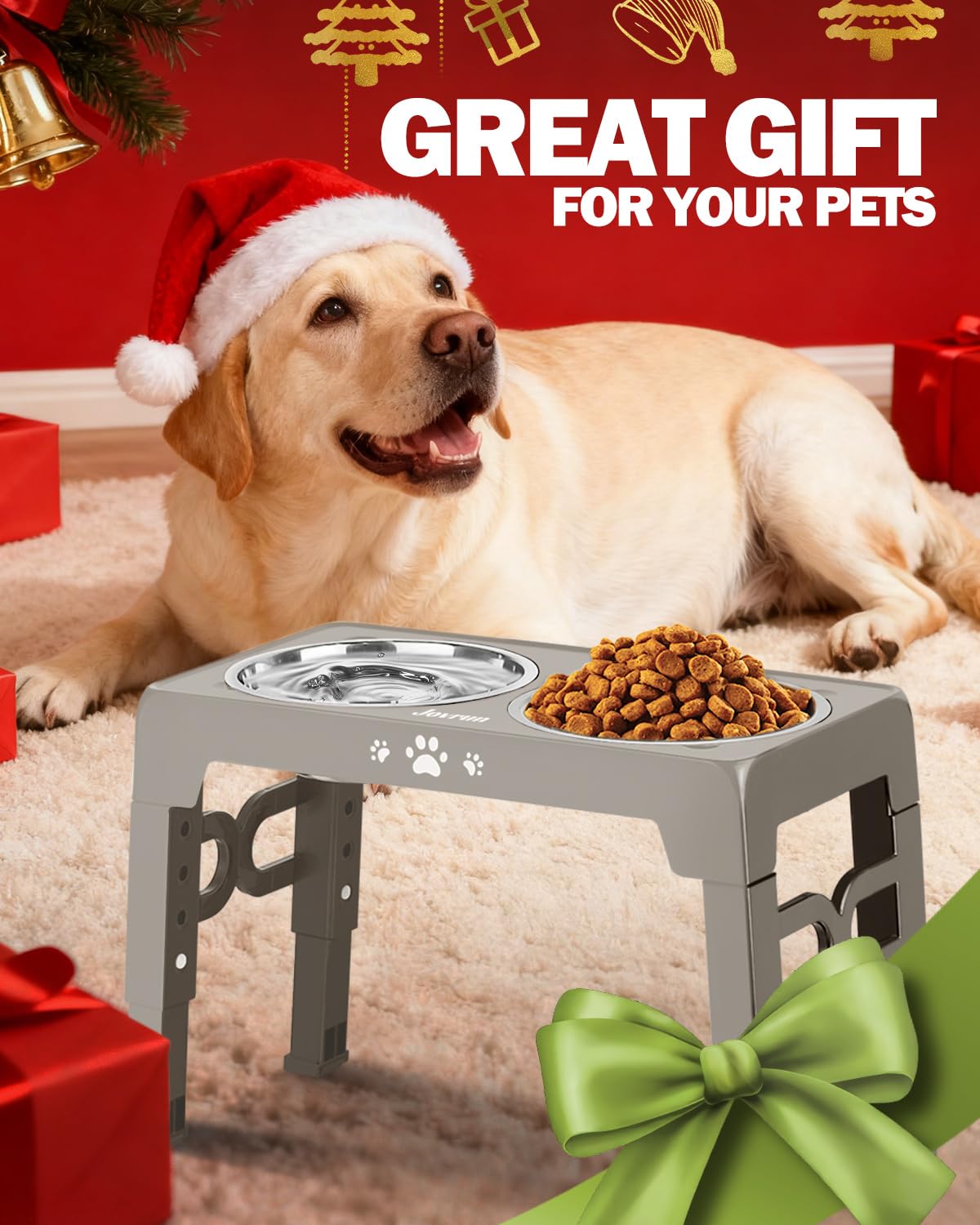 Ensemble eleve Jovrun pour chien, idee cadeau pratique