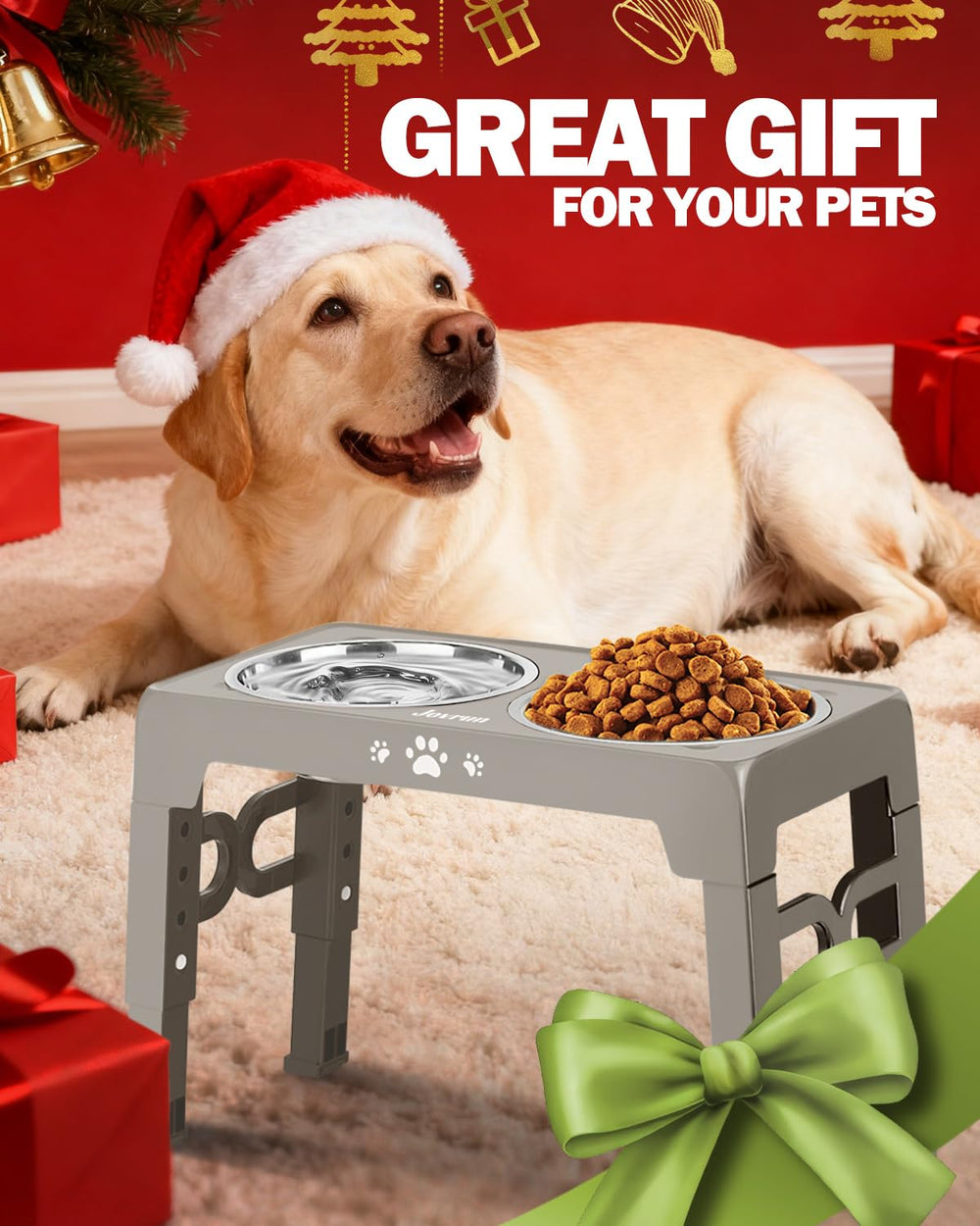 Ensemble eleve Jovrun pour chien, idee cadeau pratique